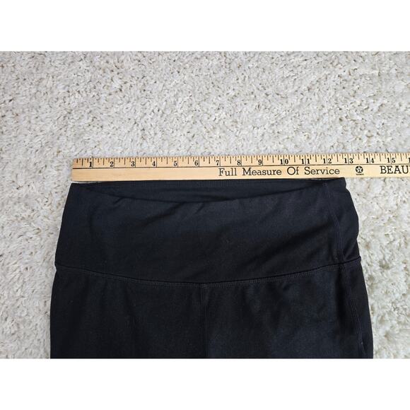 Athleta Leggings Womens Sz Small Charutanga Cropped Black Ombré Capri Sweatpants - Picture 5 of 11